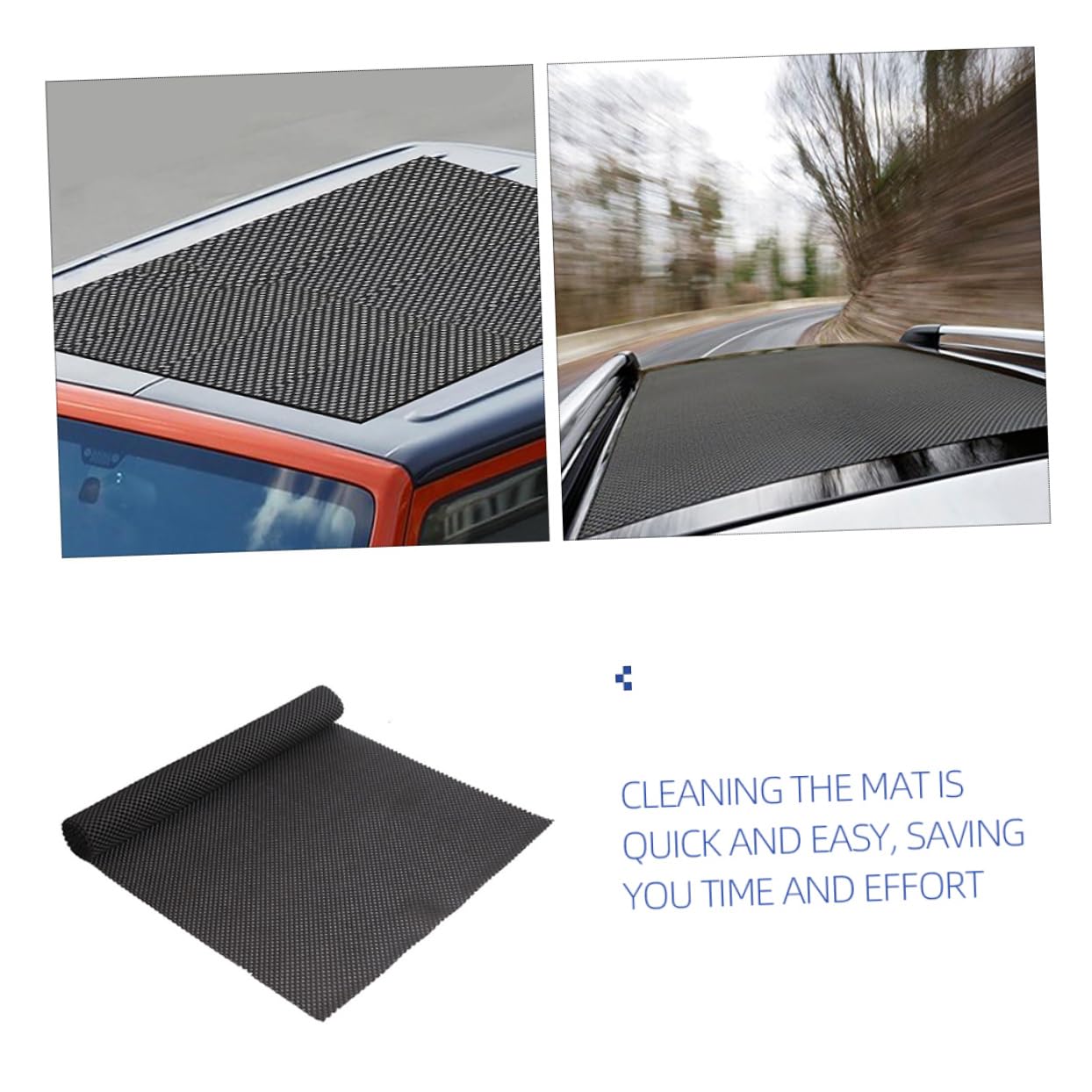 FUNOMOCYA SUV Roof Rack Pad Car Roof Rack Mats for Kayak Anti-Slip Cargo Bag Mat