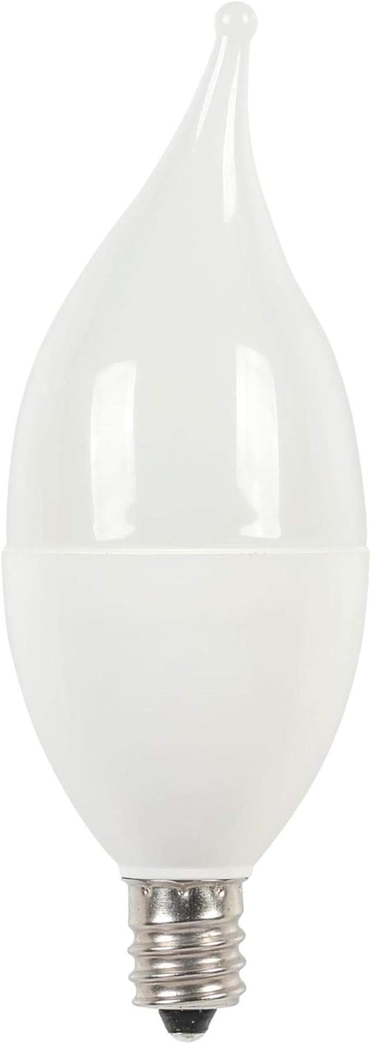 4512200 4-Watt (40-Watt Equivalent) C11 Soft White Light LED Light Bulb with Candelabra Base, 2 Pack