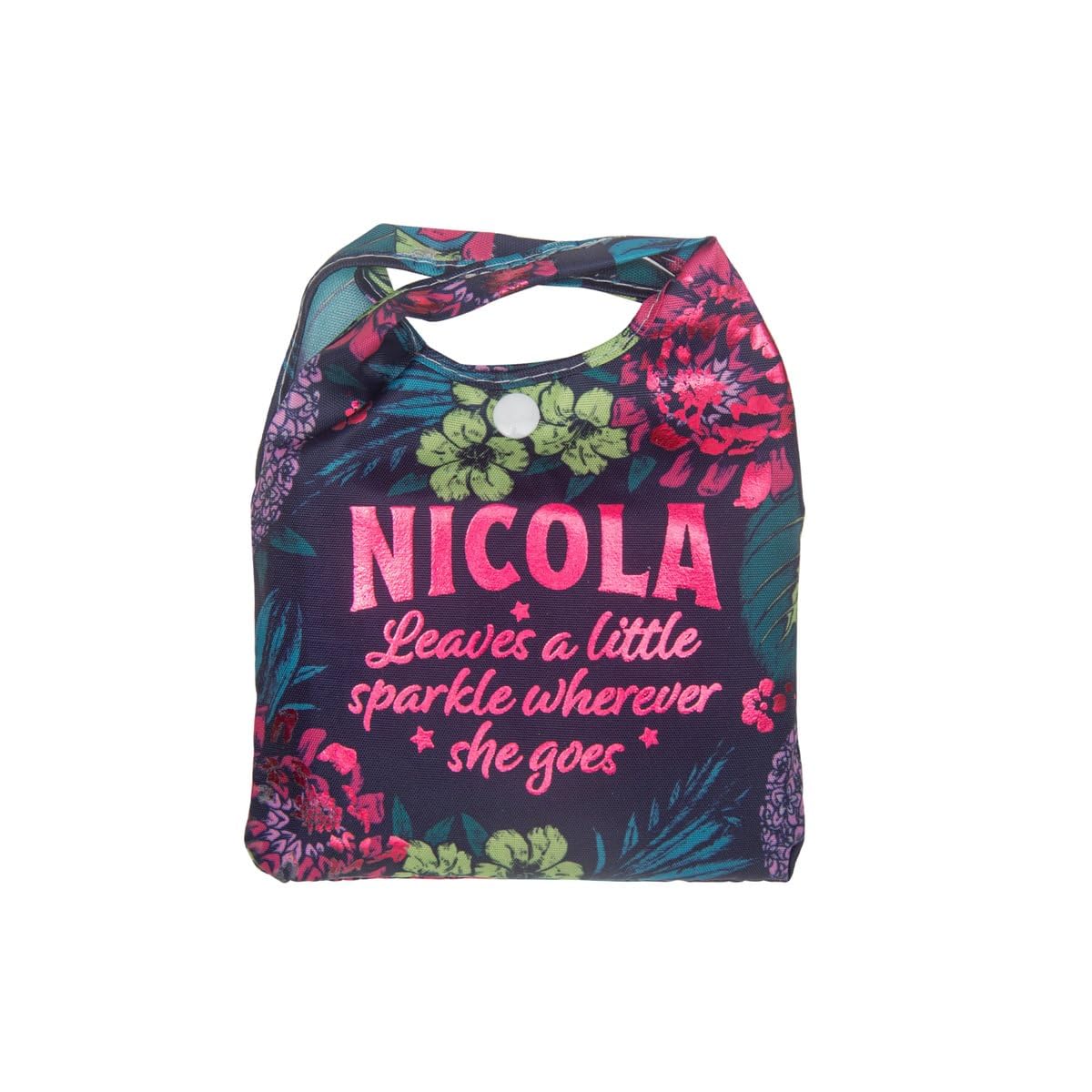 History & Heraldry Personalised Sparkle Shopper Bag (Nicola)