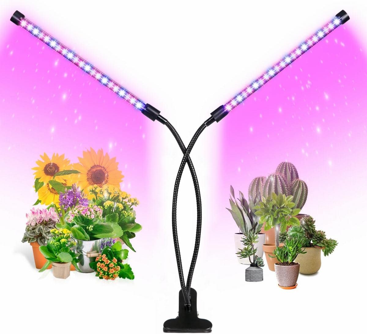 Grow Light, Ankace 5 Dimmable Levels Plant Grow Lights for Indoor Plants with Red Blue Spectrum, 3 Modes Timing Function