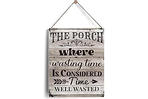 Distinctive Rustic 'The Porch' Wooden Sign for Outdoor Porch Decor