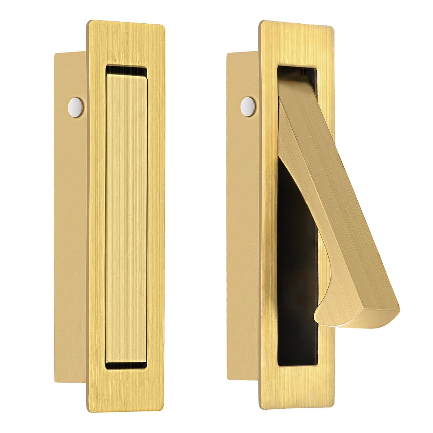 VicTac Premium Edge Pull Concealed fix Handle for Sliding Door Gold Finish Zinc Door Handle Pack of 2-picture-12