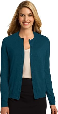 port authority ladies open front cardigan sweater