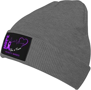 Hope for A Cure Meningitis Awareness Beanie Hat for Men Women Skull Cap Winter Knit Caps Soft Ski Hats
