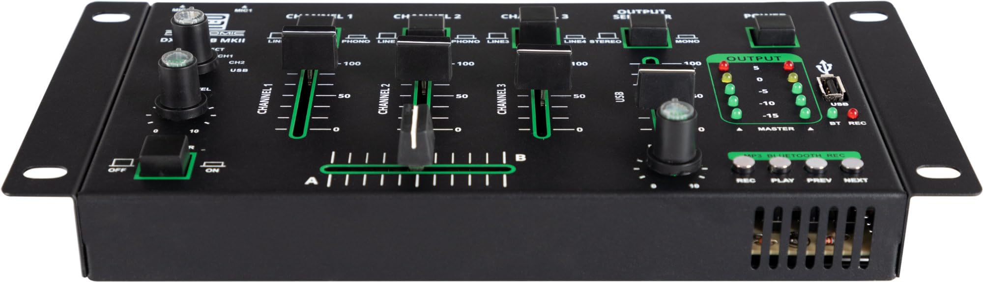 Pronomic DX-50 USB MKII Mixeur DJ 4 Canaux avec Bluetooth