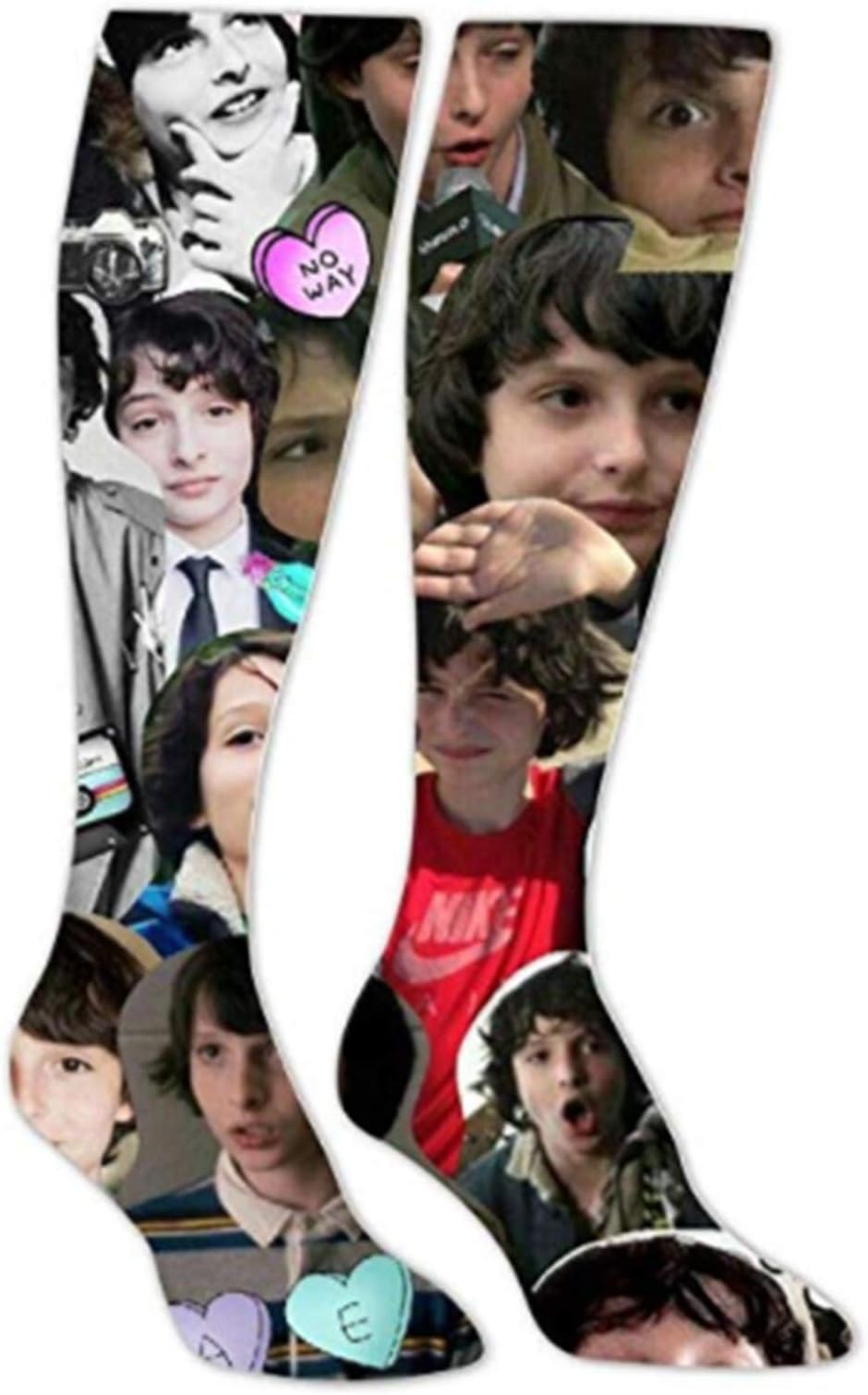 Unisex Group Photo_Finn_Wolfhard Long Socks High Socks Knee High Thigh Stockings
