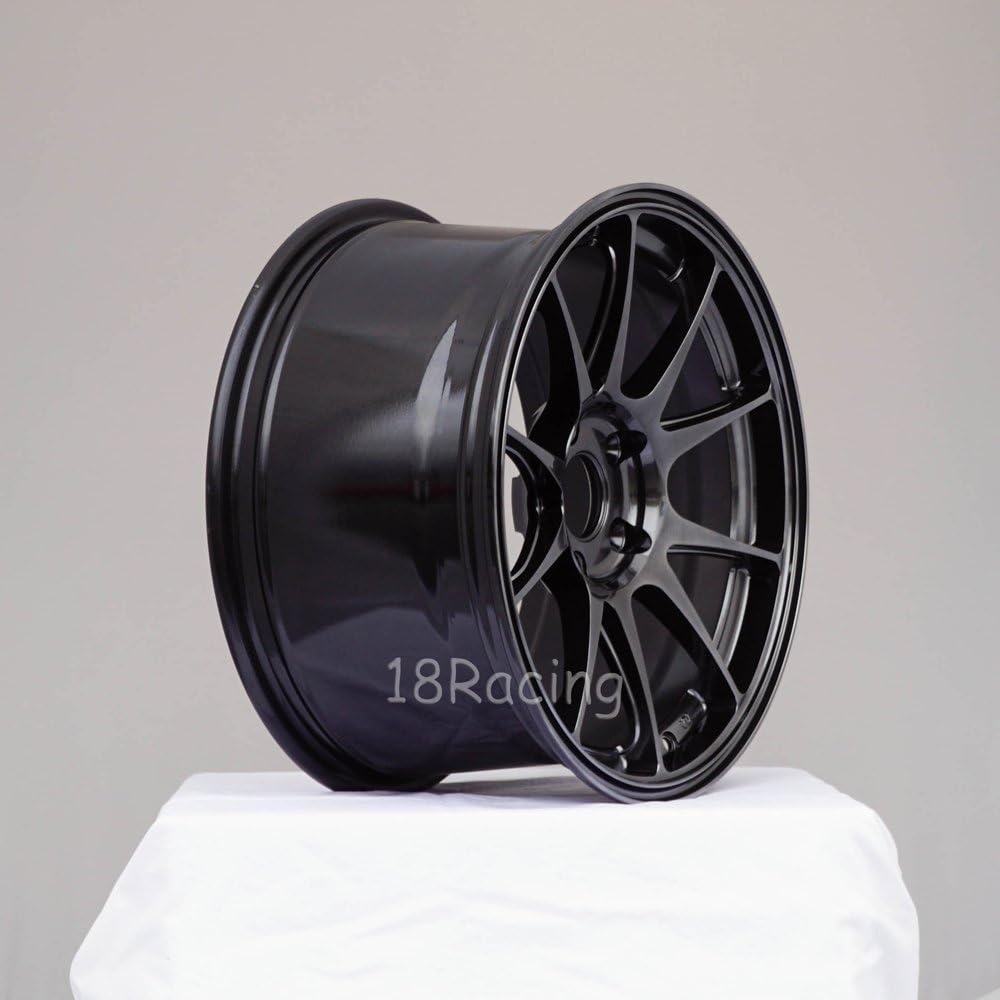 4 PCS ROTA TITAN 17X9 PCD:5X114.3 OFFSET:42 HB:73 HYPERBLACK LIGHTWEIGHT