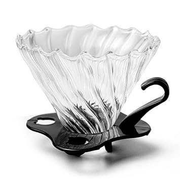 Glass Pour Over Coffee Dripper Funnel Dripper Cone Coffee Filter Portable Strainer Slow Drip Coffee Brewe
