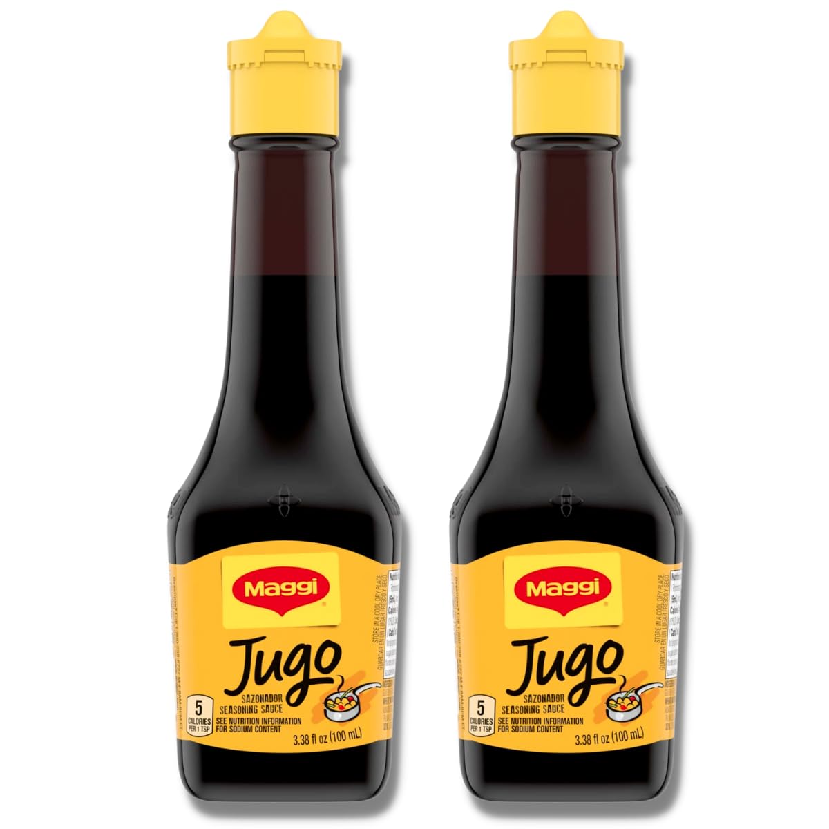 Jugo Maggi Seasoning Sauces Two Bottle of 3.38 oz (Pack of 2)