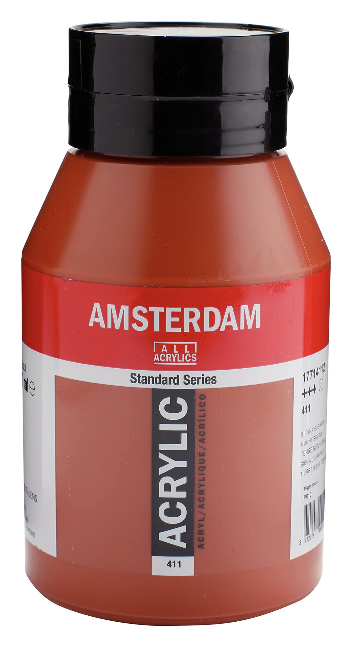 Amsterdam Standard Series Acrylic Jar 1000ml Burnt Sienna 411 (17714112)