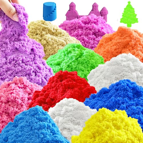 Dshengoo 12 Pack Colorful Play Sands,8 lbs Crafts...