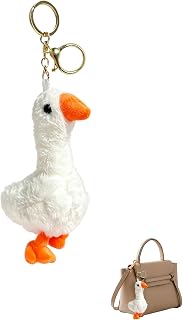 Cute Plush Duck Keychain Bag Charm, Soft Stuffed Animal Accessory