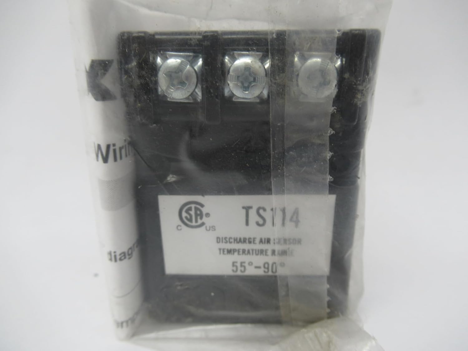 Maxitrol TS114 Discharge Air Temperature Sensor, 55-90 Degree F Temperature Range