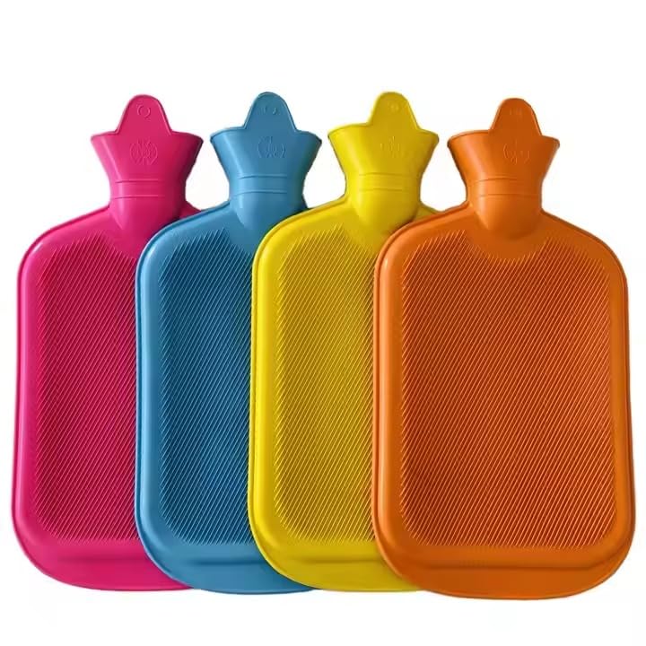 Mokshamed Hot Water Bottle Rubber ? Durable & Heat-Resistant Hot Bag for Pain Relief, Cramps, and Muscle Relaxation (1 Ltr)