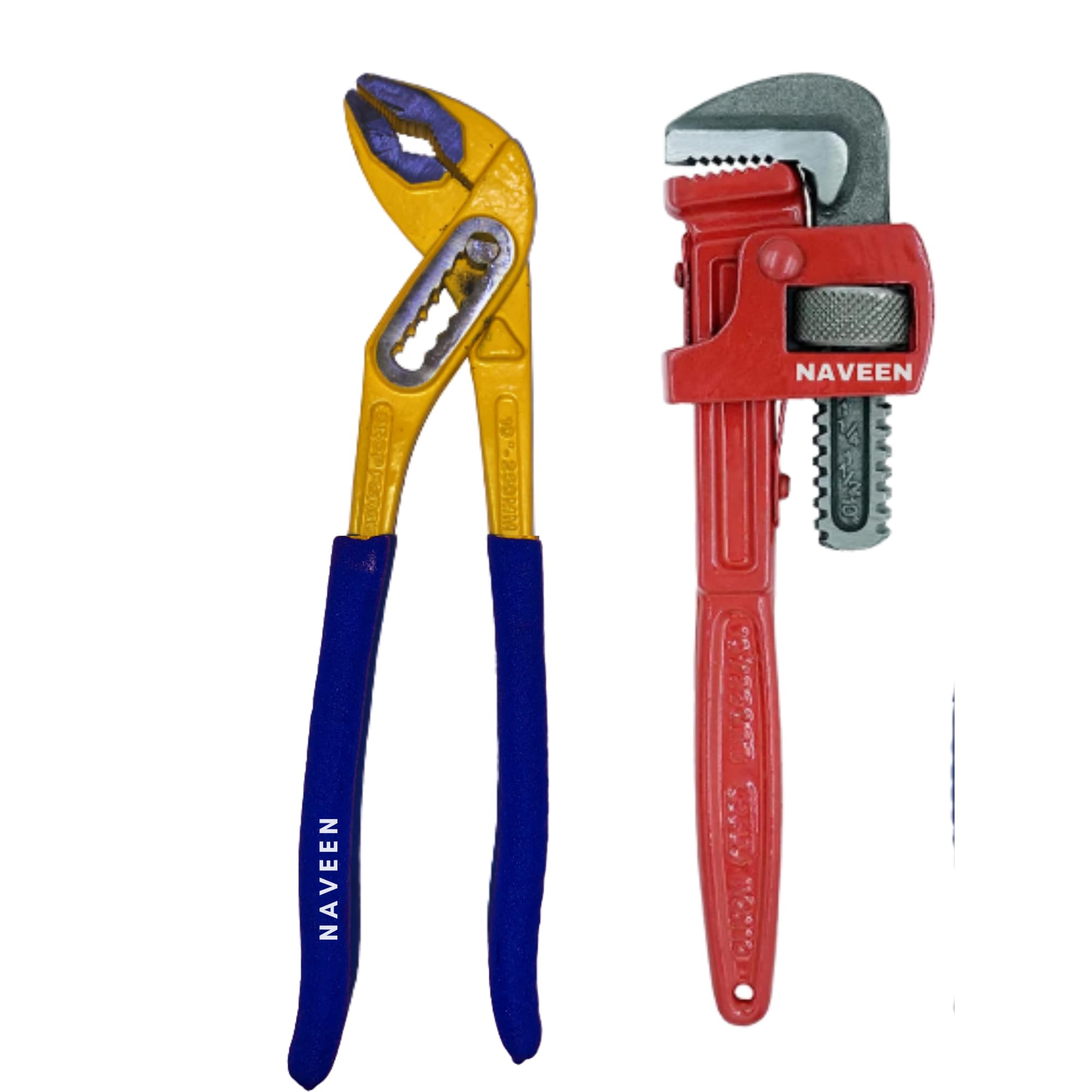 Naveen Plumbing Tool Kit Contains 10 Inch Heavy Duty Pipe Wrench and 10 Inch Water Pump Plier (Pack Of 2 Special Tool Kit) (B0BZ4CRGXP) Amazon Price History, Amazon Price Tracker