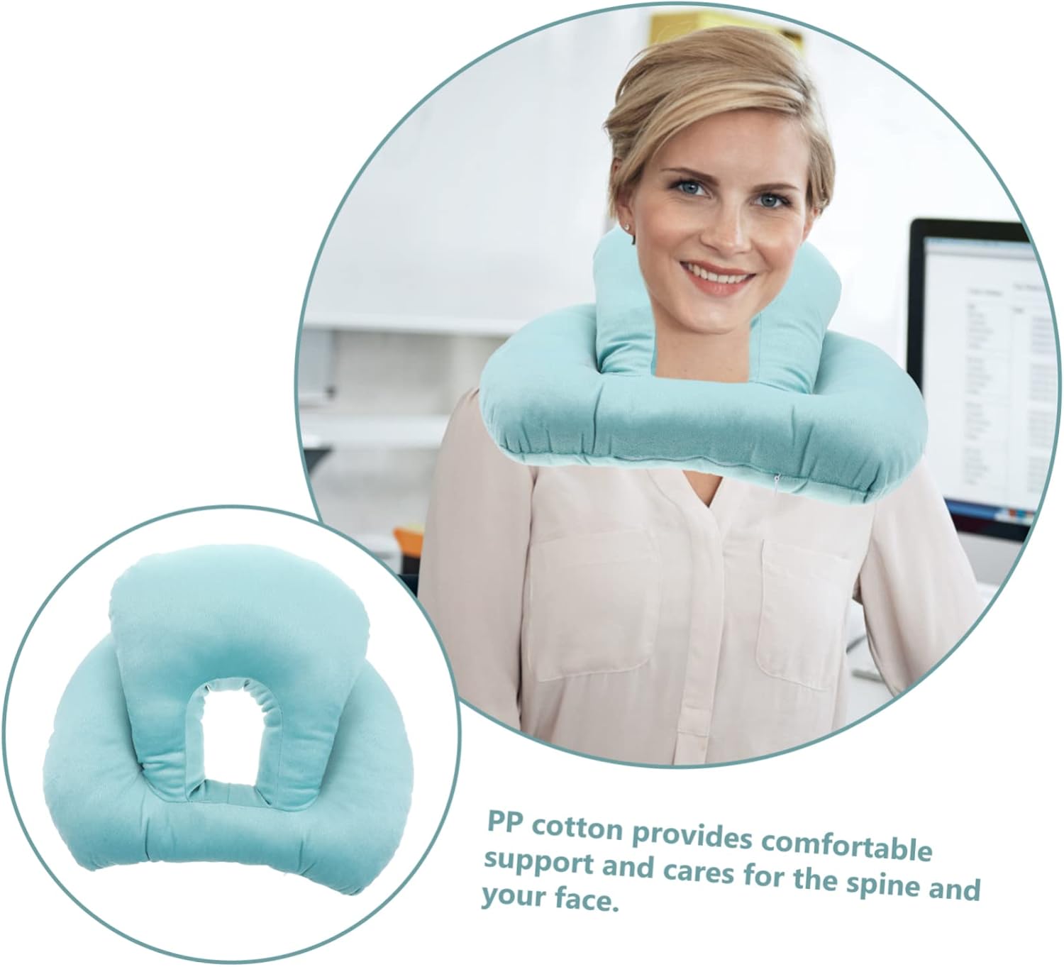 ABOOFAN Memory Nap Pillow Soft Sleeping Pillow for Students Face Down Design Support