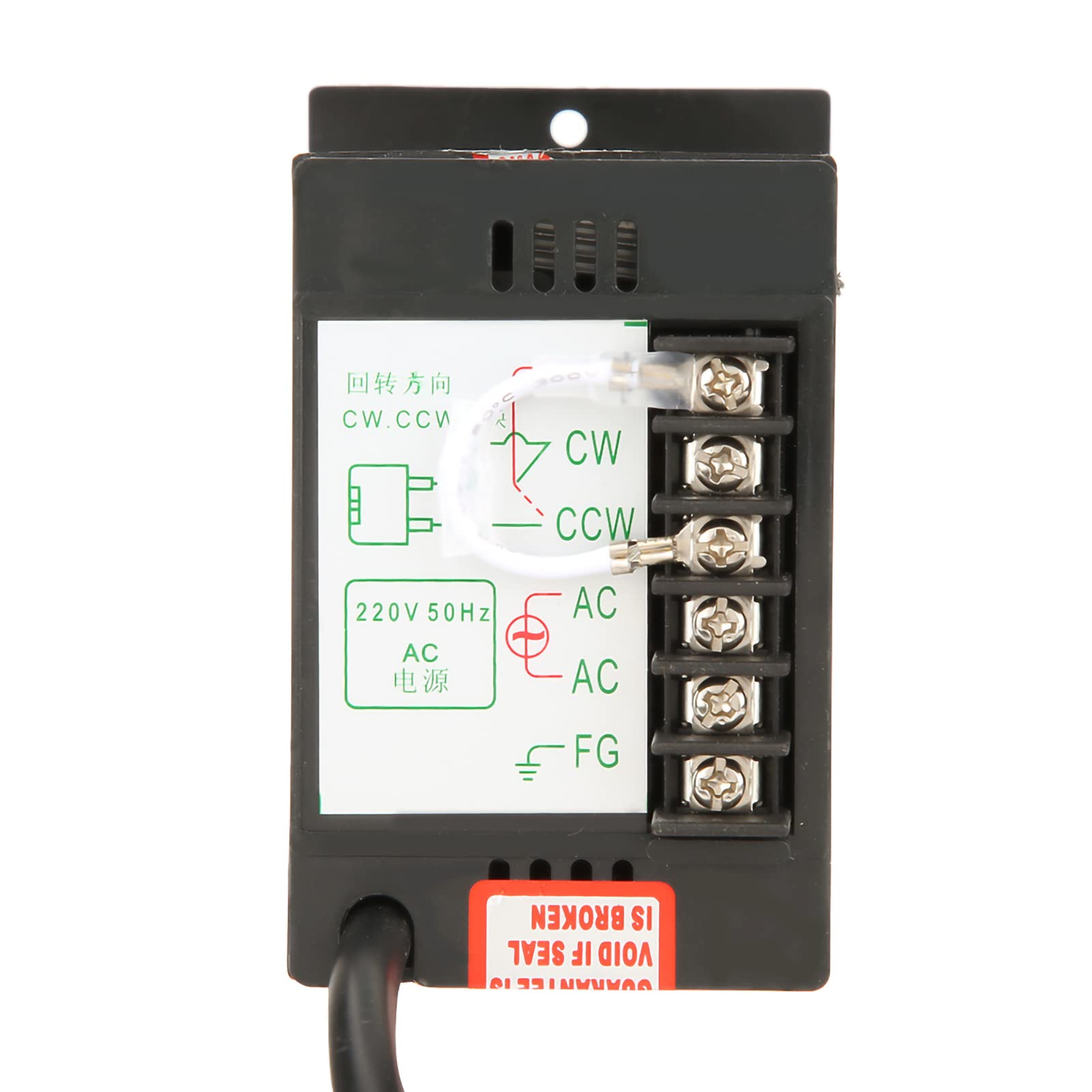 AC 220V 6W Motor de Engranaje Asíncrono de Fase Monofásica Erethartation Velocidad Ajustable (Relación de reducción de velocidad 5K)
