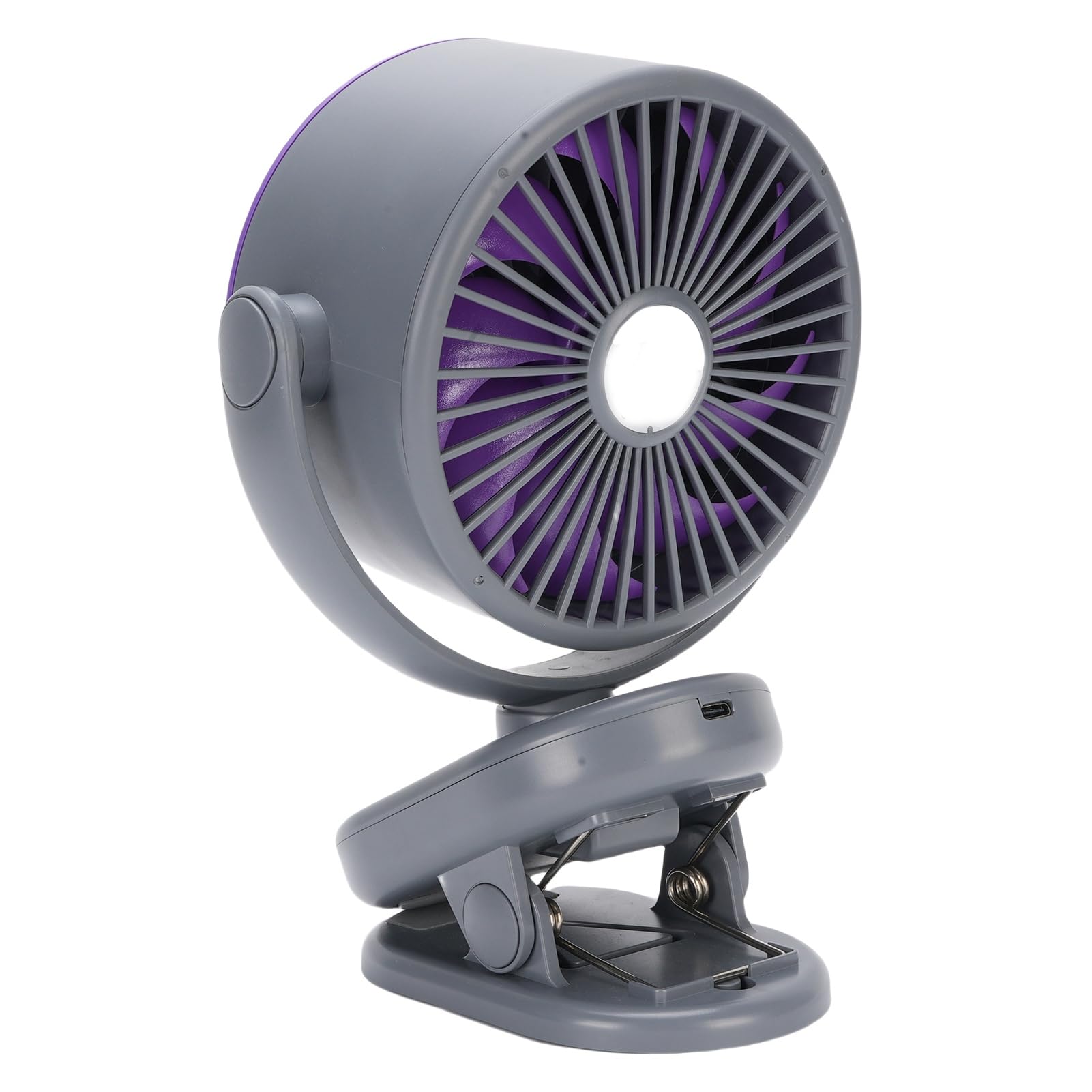 Efficiente Ventilatore da Tavolo Inclinabile 100 velocità Mini USB da Tavolo Montato a Parete Clip su Batteria da 4000 MAh Ventola di Raffreddamento Silenziosa Senza Lama per Sala Studio