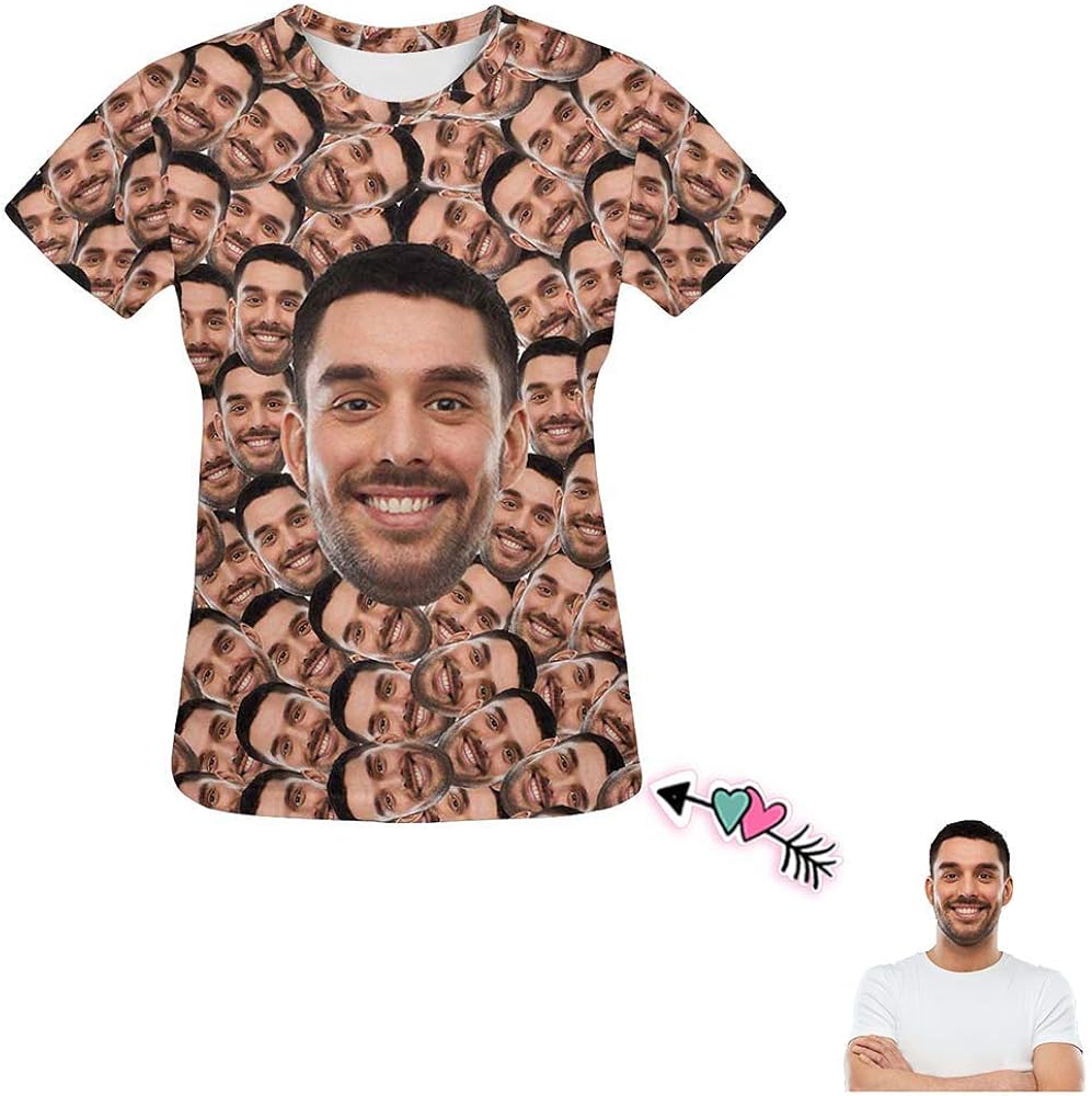 T shirt with boyfriend's face on it Clearance