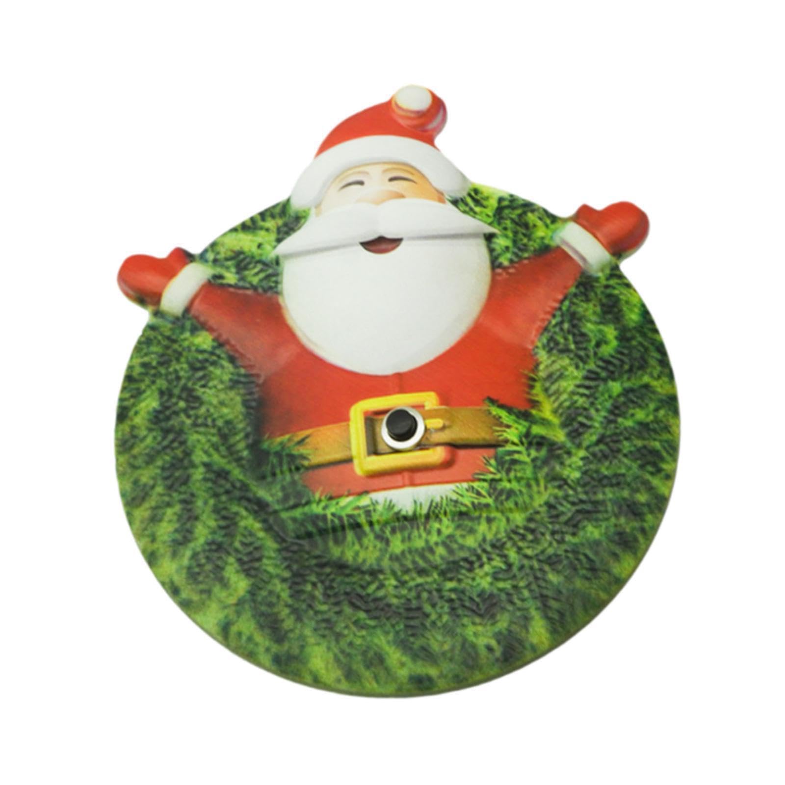 TWISAXC Push Button Door Bell for Creative Practical Santa Claus Image For Unique Entryway Decor Durability Santa Claus Door Bell