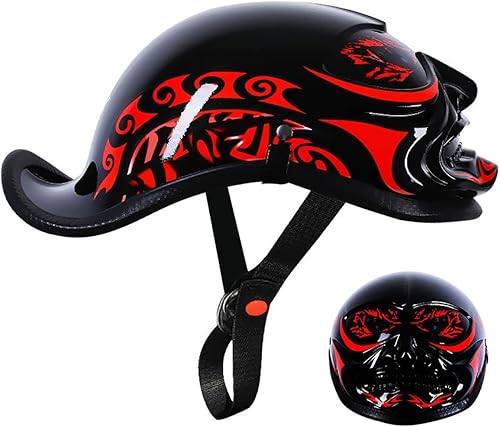 Half-Shell - Casco de motocicleta con cara abierta, con certificación ECEDOT