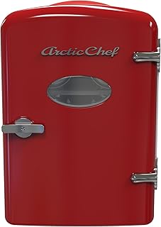 ARCTIC CHEF RMIS129RED Mini Compact Refrigerator-Red, 0.14 Cubic Feet