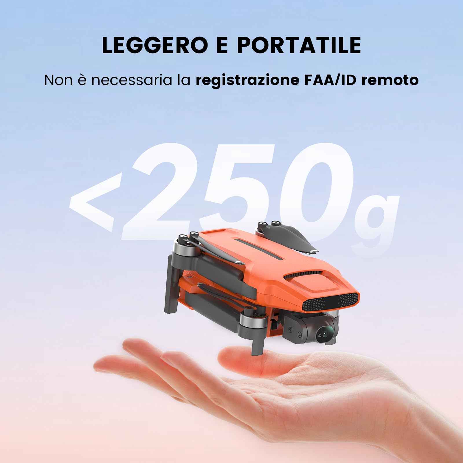 FIMI Mini 3 4K GPS drone 3 assi gimbal, sotto i 249g, video 4K/60FPS, foto 48MP, trasmissione 9KM, 64 minuti volo tempo, video notturno AI, tracciamento visivo, ritorno automatico, adulti principianti