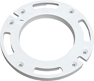 Oatey 43646 Closet Flange Spacer, 1/2 in T, PVC, White, 0.5 Inch