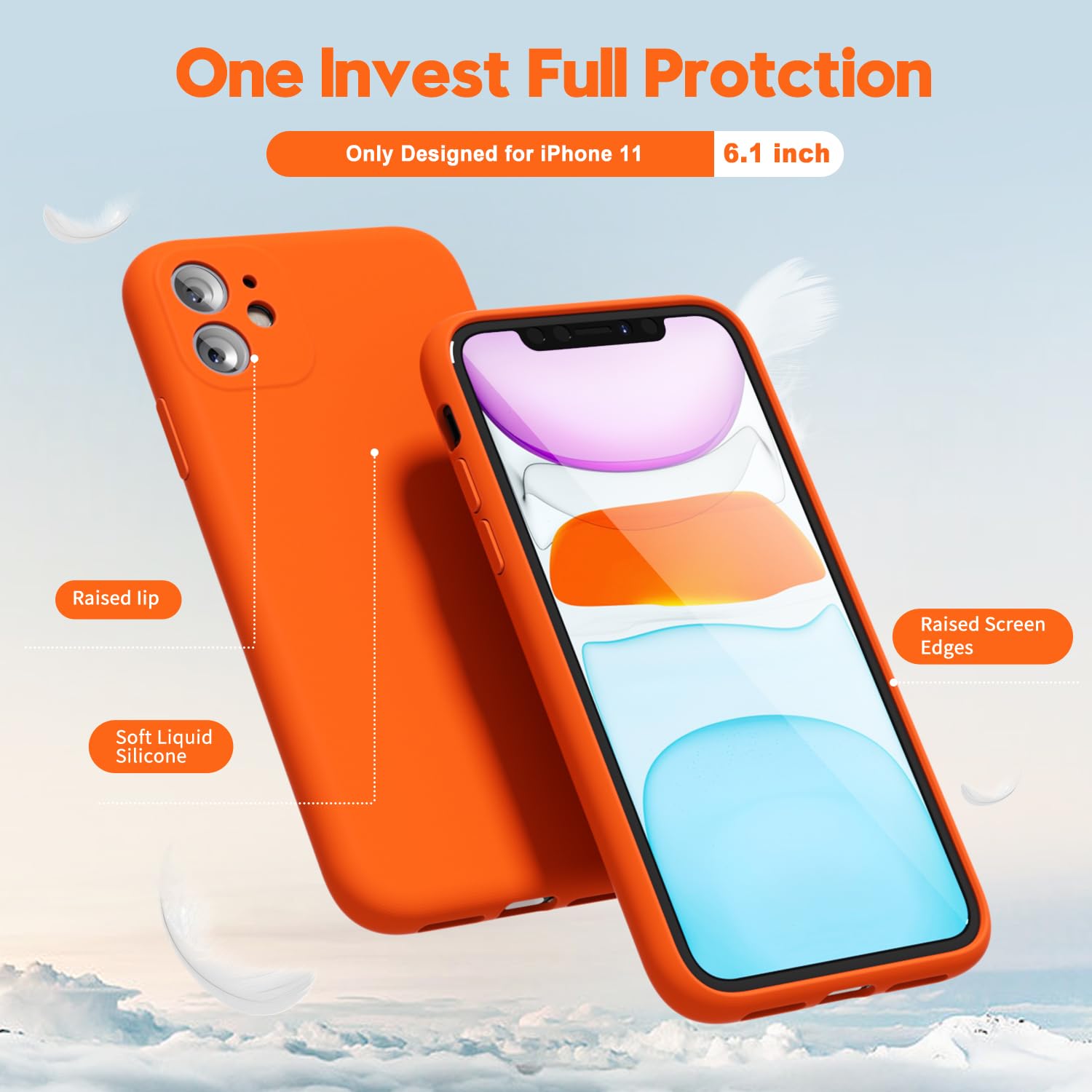 oakxco for iPhone 16 Pro Max Case Liquid Silicone, Soft Rubber Gel Elegant Aesthetic Basic Simple Cover, Cute Thin Slim TPU Matte Solid Color Plain Smooth Case for Women Girl, Light Pink — view 1600