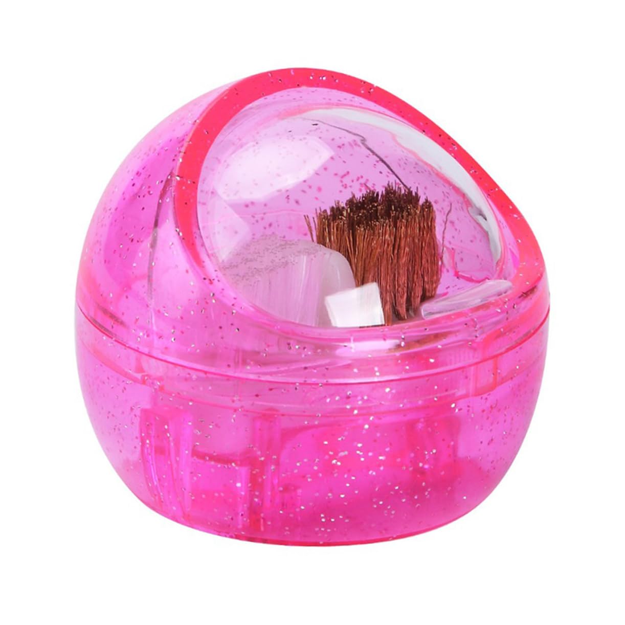 FRCOLOR 3piezas Máquina De Limpieza De Brochas Para Manicura De Cepillos Para Limpiar De Uñas Herramienta De Manicura Portátil