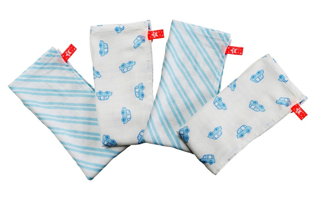 Cuski Mini Swaddles Set, Blue