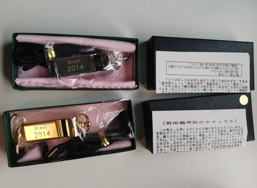 【未使用】野田鶴声社ホイッスルW杯ブラジルモデルBrasil 2014 2個組 超レア品野田鶴声社ホイッスルW杯ブラジルモデルBrasil 2014 2個組