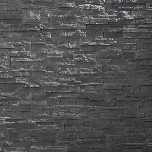 Parement imitation pierre graphite béton 0,52 m2
