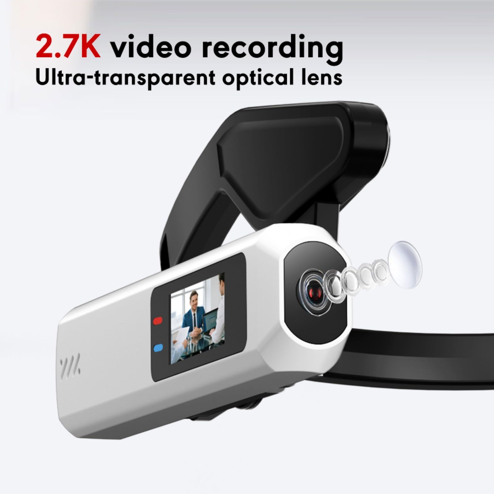 Fotocamera compatta con movimento bilanciato con pinze, capacità di ripresa completa gratuita per attività estreme registrazione della telecamera Vlog da viaggio trasportabile