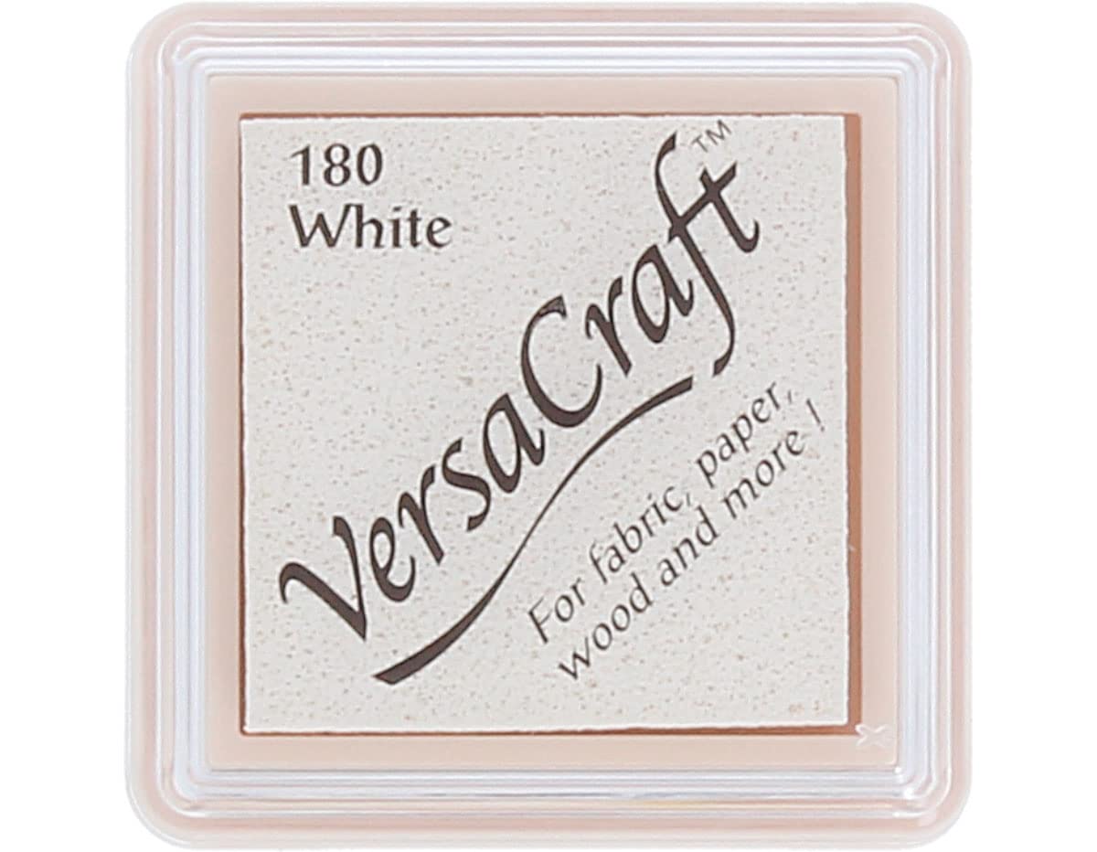 Small Size VersaCraft Fabric and Home Decor Crafting Pigment Inkpad, White