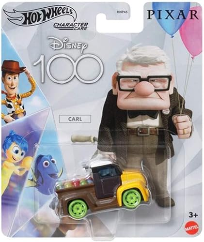 Miniatura 1 de Hot Wheels Disney 100 Character Cars Carl, auto de juguete coleccionable a escala 164 de Pixar