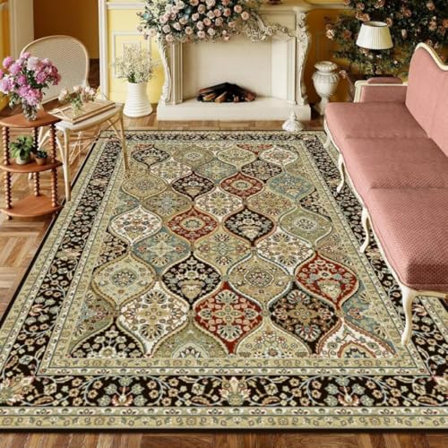 Carpette de salon fleurs de pêcher pour une déco maison cosy