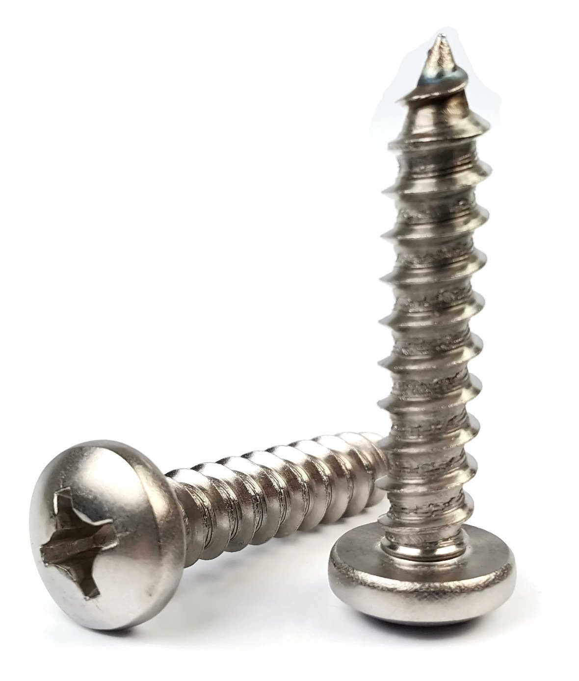 Phillips Pan Head Sheet Metal Screws 18-8 Stainless Steel - #12 x 4 Qty-25