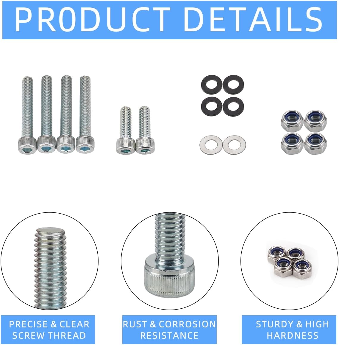 16PCS Suspension Linkage Bolt Kit for Sur-Ron Light Bee X/S Segway X160/X260 Talaria Sting R MX4 MX3, High Precision Suspension Control Screw & Nut Kit, 12.9 Pro-Series Stronger than Grade 8