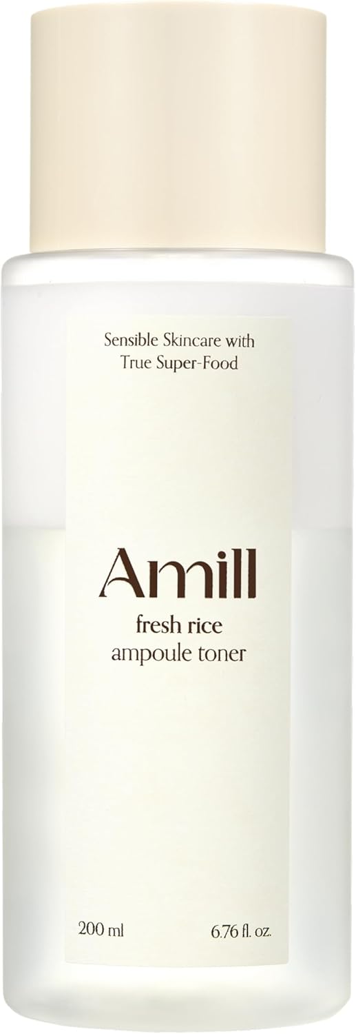 Amill Fresh Rice Ampoule Toner (200ml) - Hydrating & Soothing Vegan Face Toner