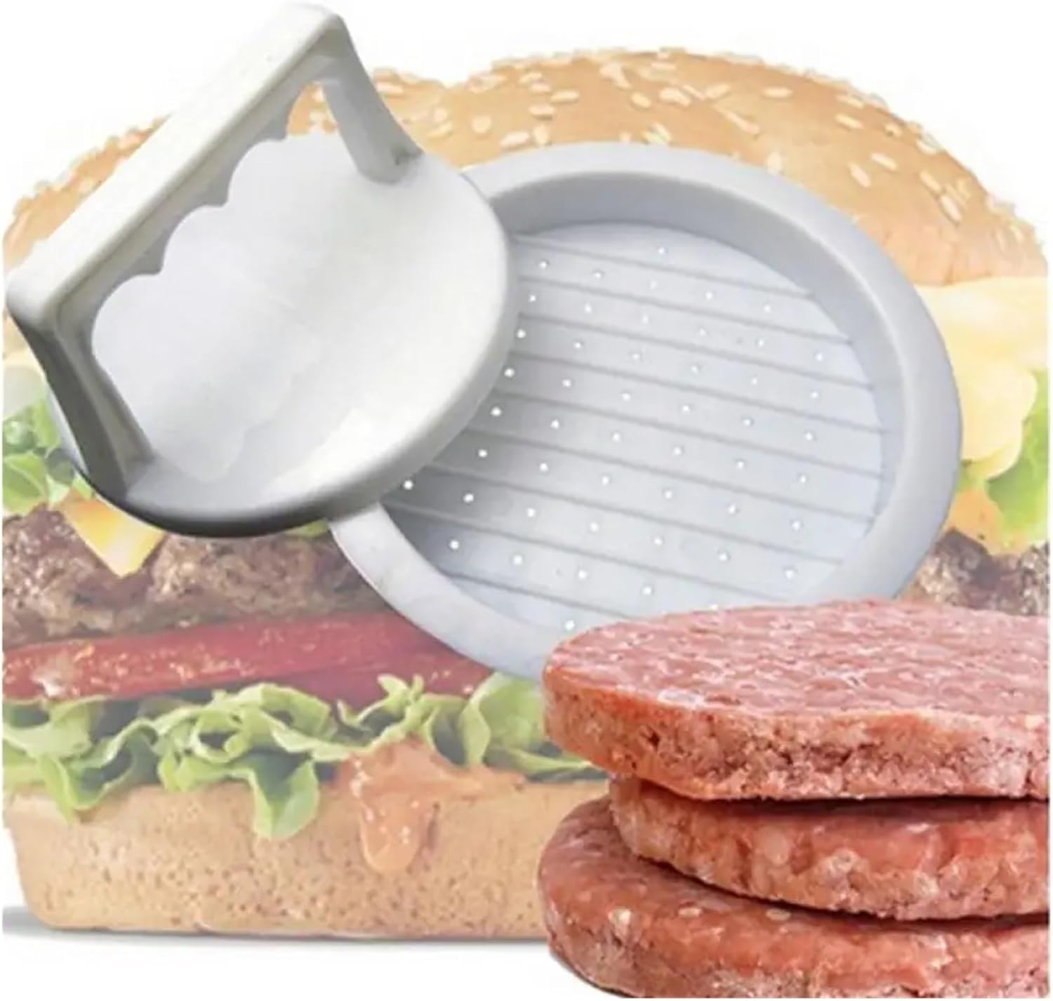 ABS Press Round Shape Non-Stick Chef Grill Press Grill Maker Mould