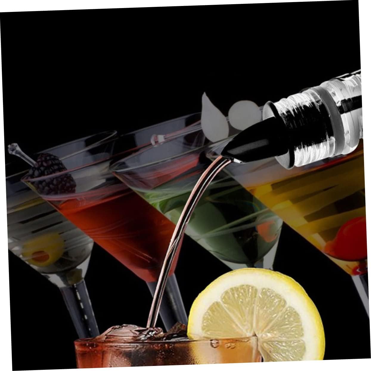 10pcs Wine Pourers Wine Bottle Stoppers for Airtight Seal Smooth Edges for Cocktails and Essential Bar Accessories for Parties