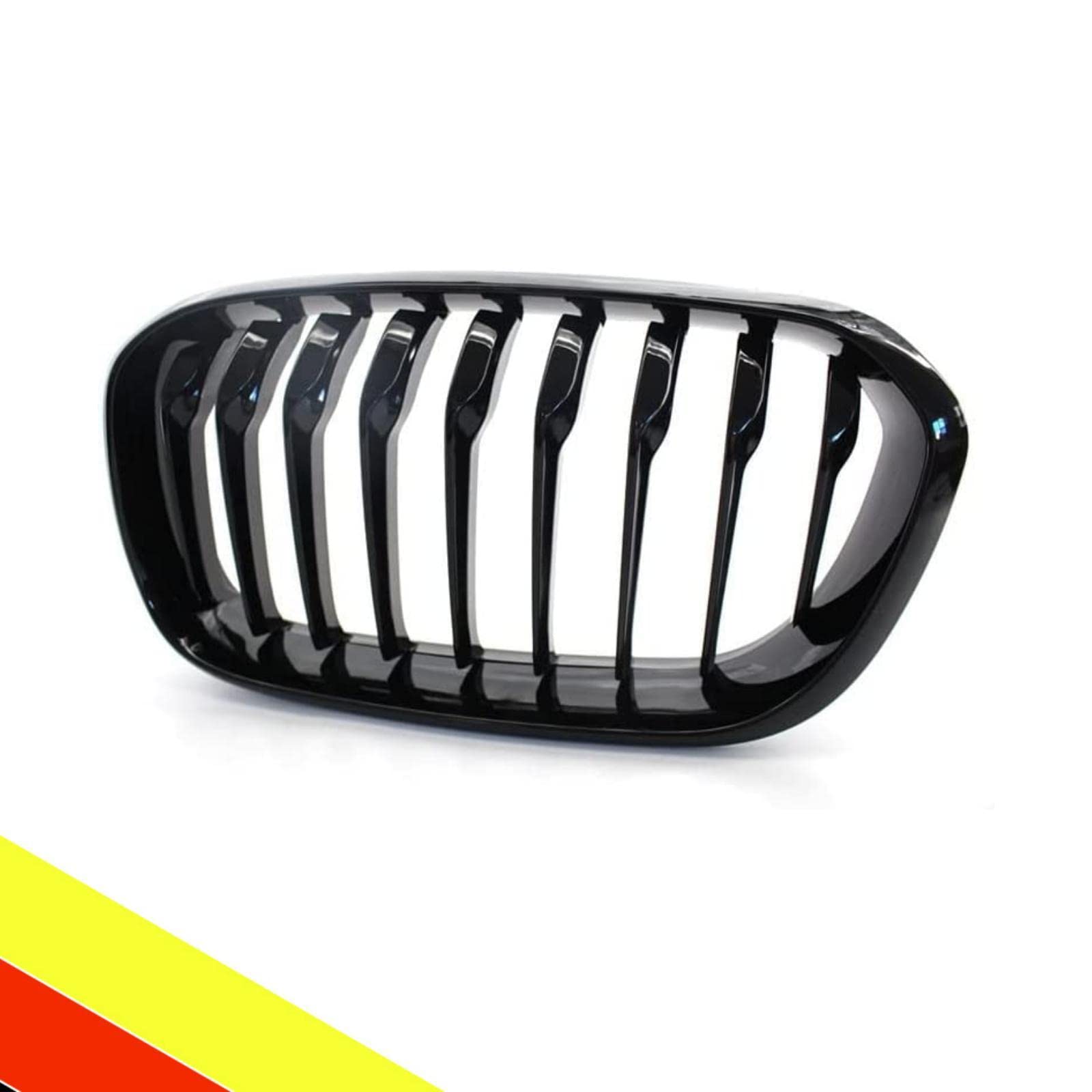 POETRYXIAO Griglia Radiatore Rene Sport Nero Lucido Ponte Singolo per Serie 1 F20 F21 2015-2018,Adatto per Tuning