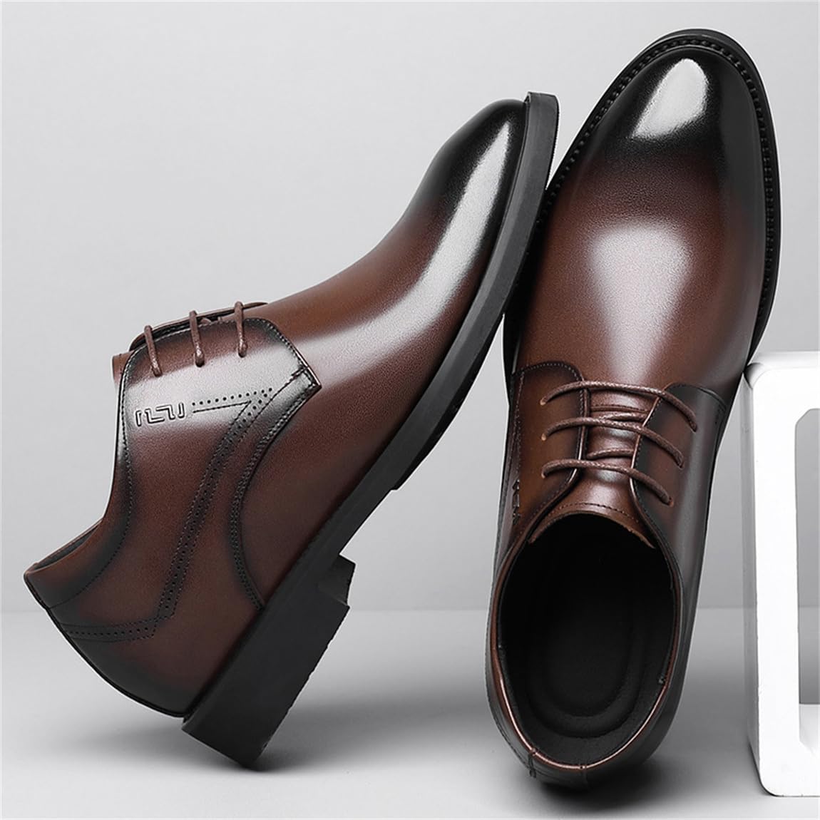 VIBLiSS Herren Unsichtbare Höhe Erhöhung Kleid Schuhe Casual Aufzug Oxford Für Casual Hochzeit Business Formal