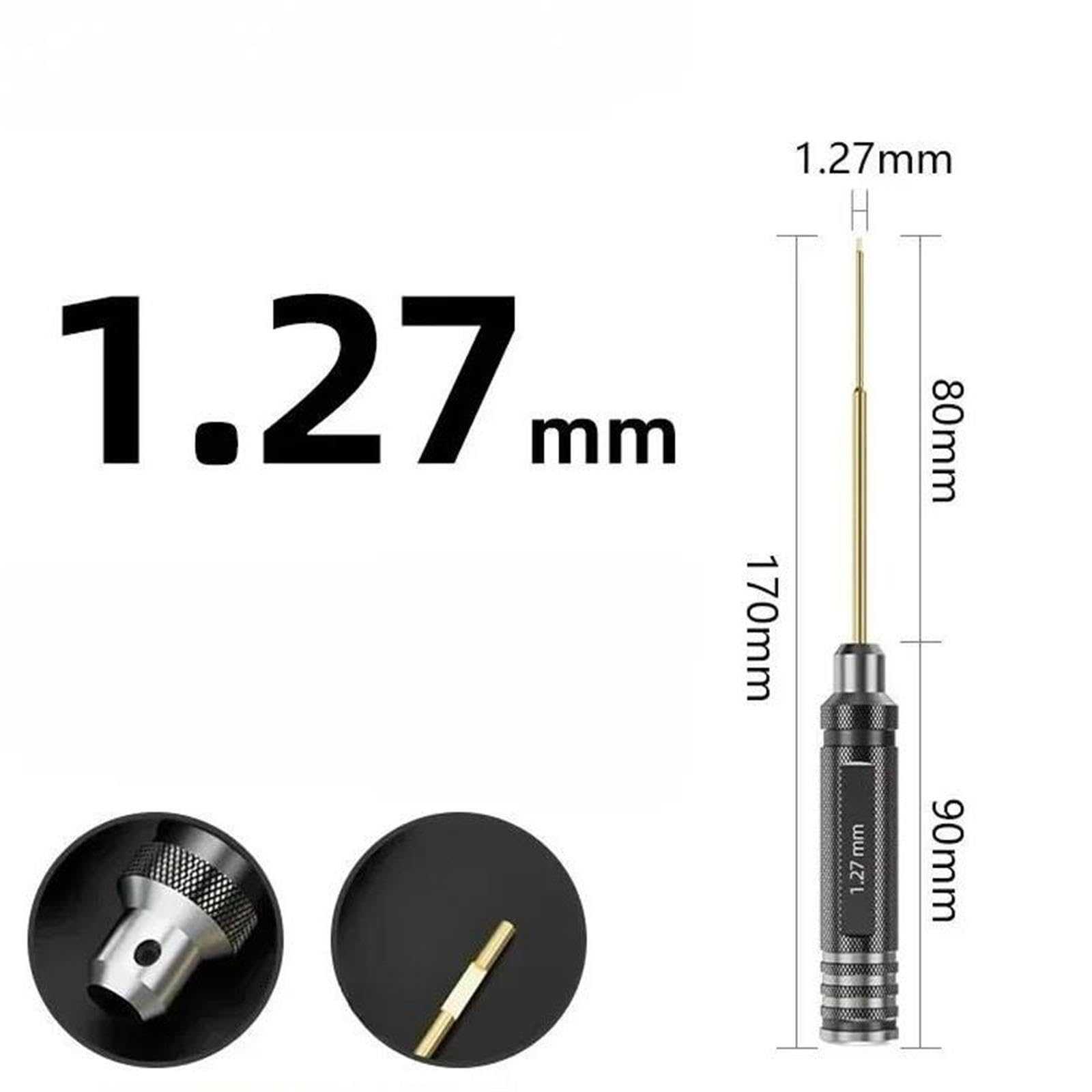 Kit D'outils Tournevis Hexagonal Acier Blanc 0.9-3.0mm pour Réparation RC