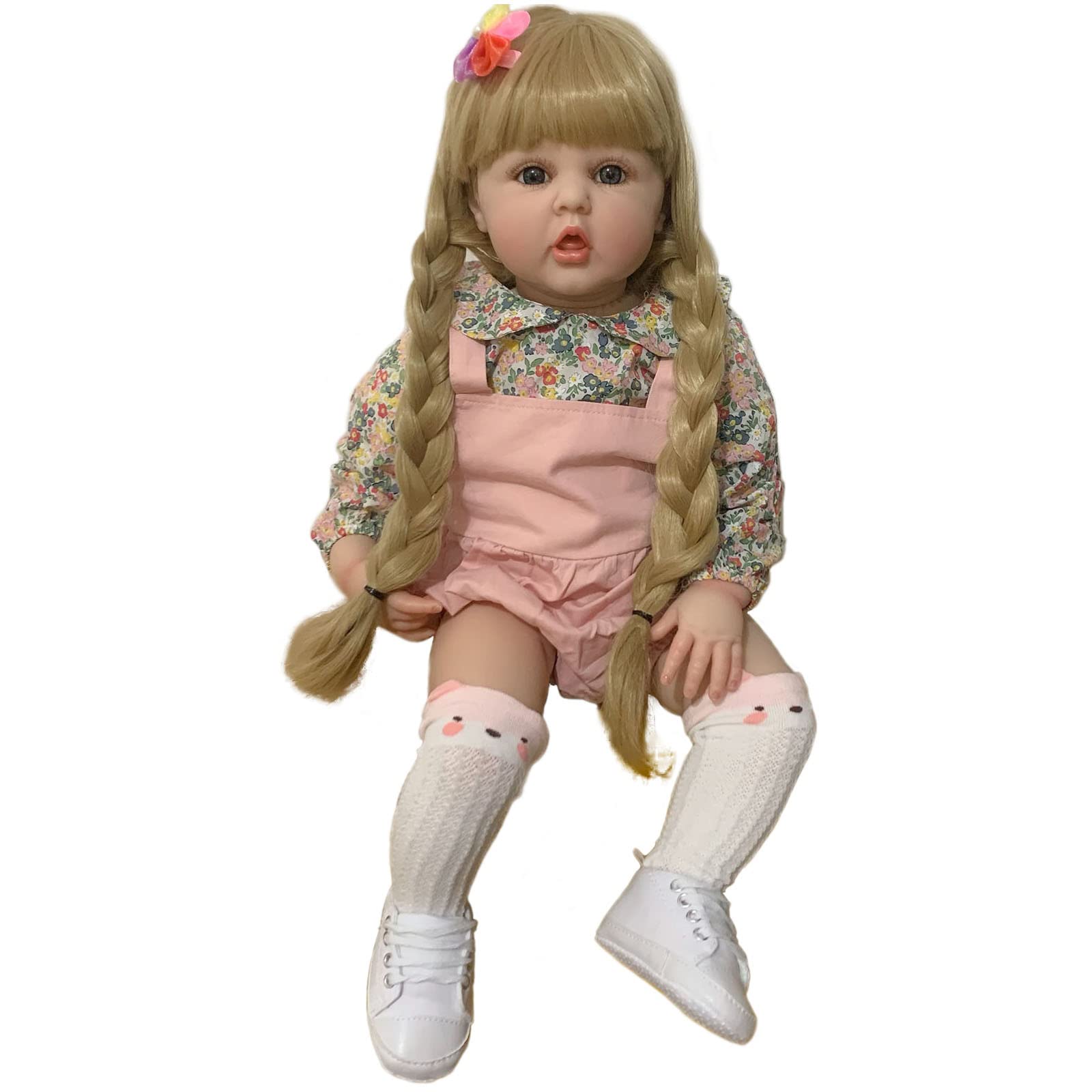Amazon.co.jp: 60センチシリコーンリボーンドールおもちゃ女の子金髪 