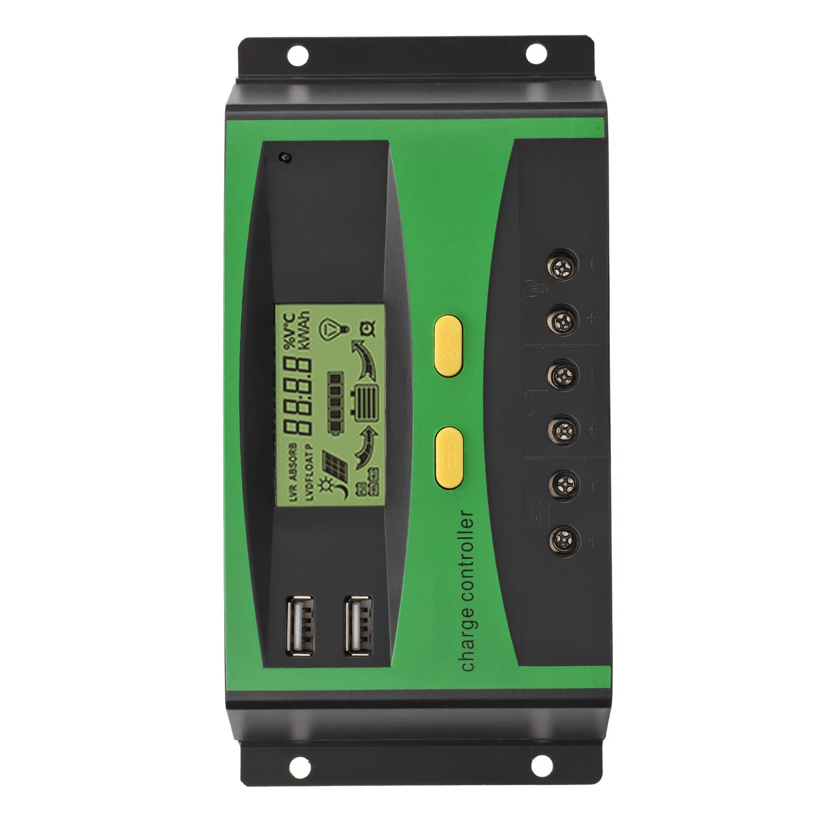 Régulateur de panneau solaire, interface homme-machine, contrôleur de charge solaire 12 V 24 V sans danger pour maison intelligente (60 a-12 V/24 V