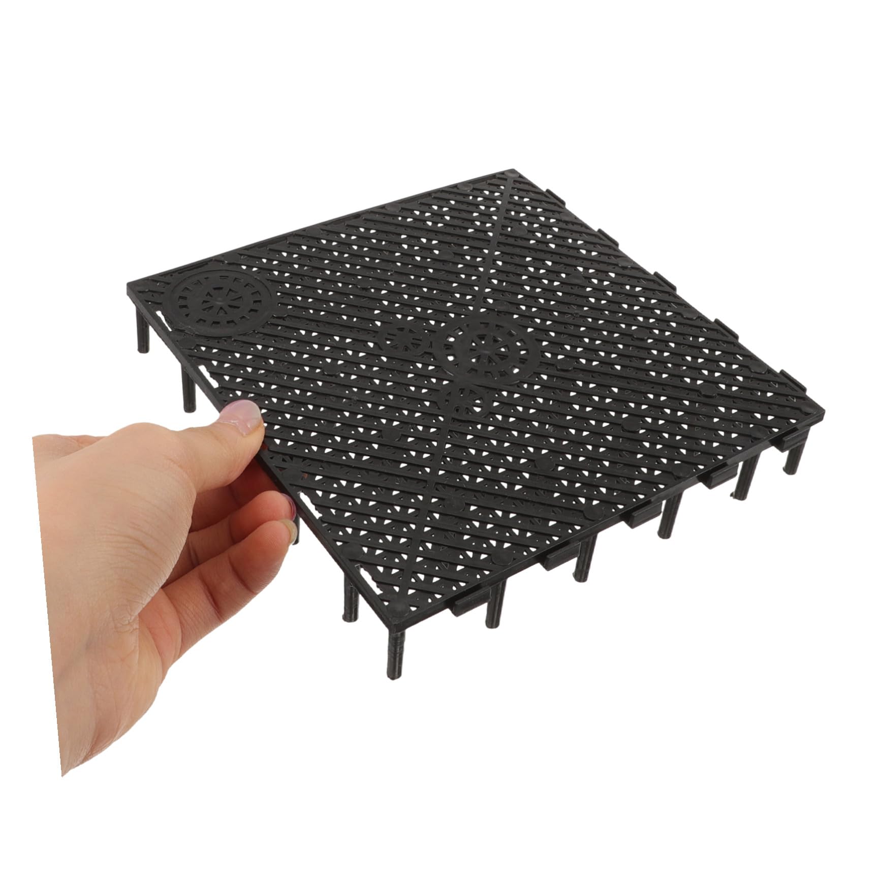 GALPADA 20 Placas de Filtro de Fondo para Acuario de PVC Negro Empalme, Buena Permeabilidad al Agua y Fácil Instalación para Acuarios y Cría de Peces