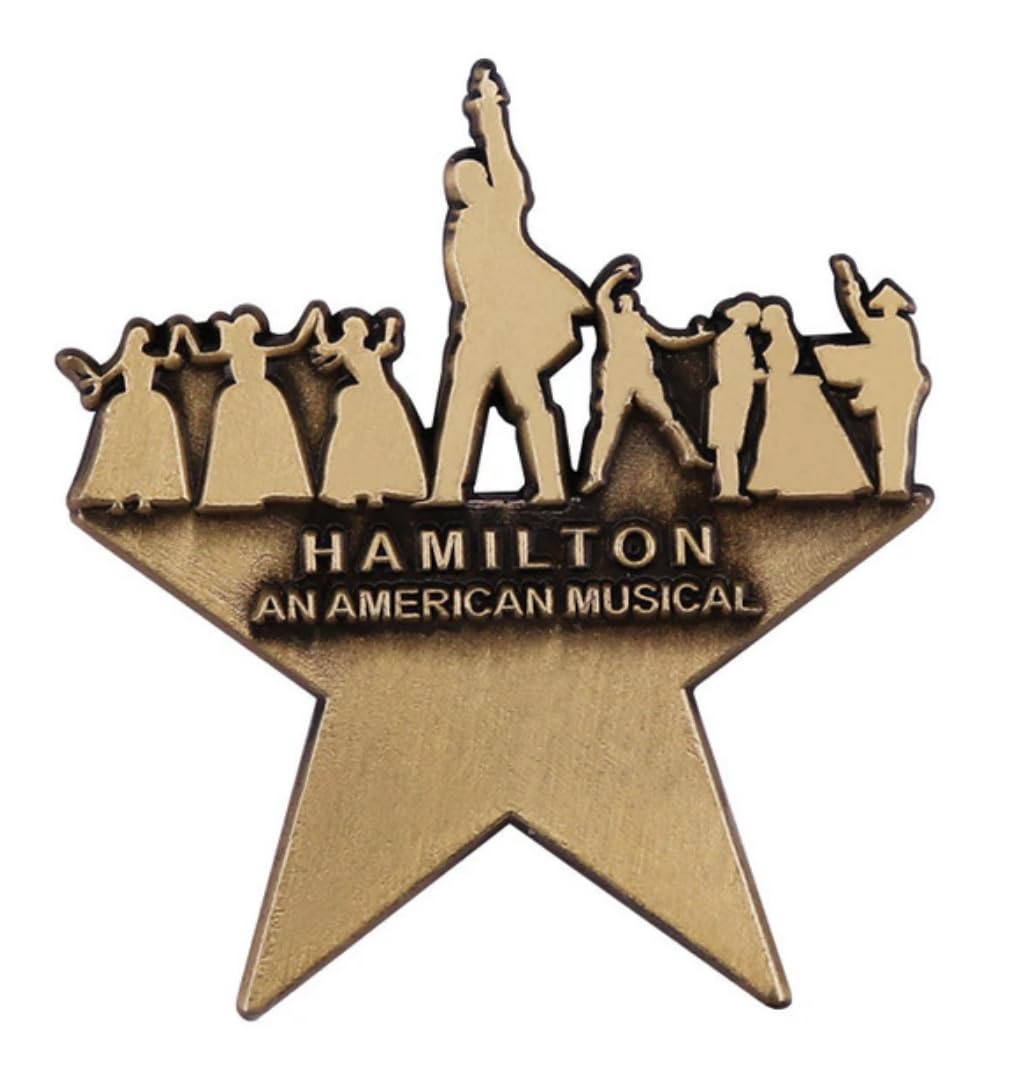 Pinstant Hamilton Broadway Musical Theater Alexander Lafayette Cast Sisters 1.3" Enamel Pin, 1.3 Inches, Enamel, enamel