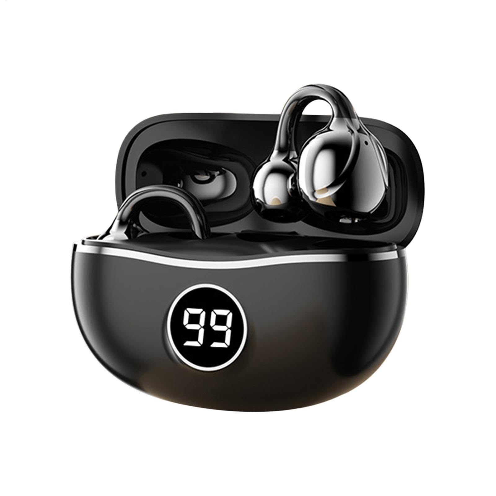 Generisch Cuffie aperte con clip, cuffie per fitness, ABS + PC, auricolari aperti senza fili, comode cuffie per esercizi sportivi che funzionano